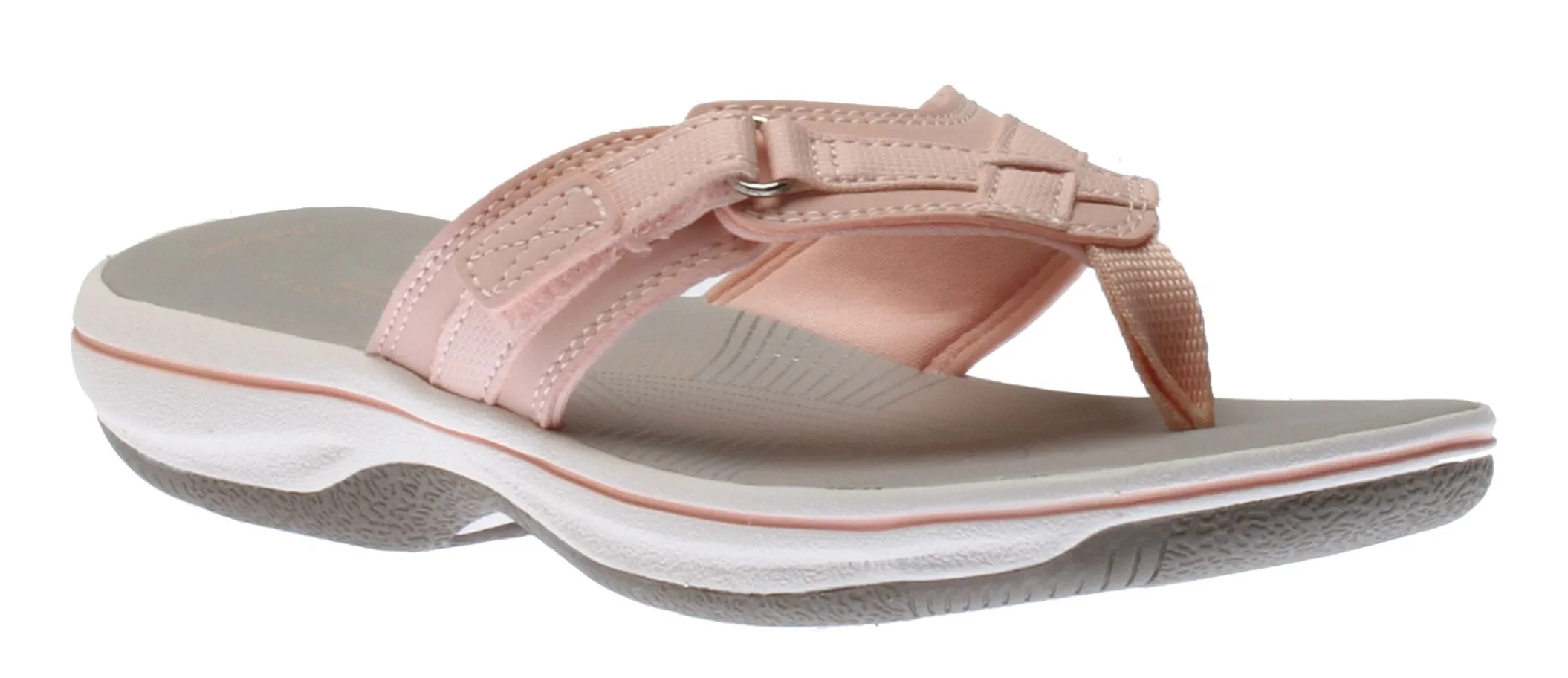 Clarks Women's Breeze Sea Flips- Rose Blush