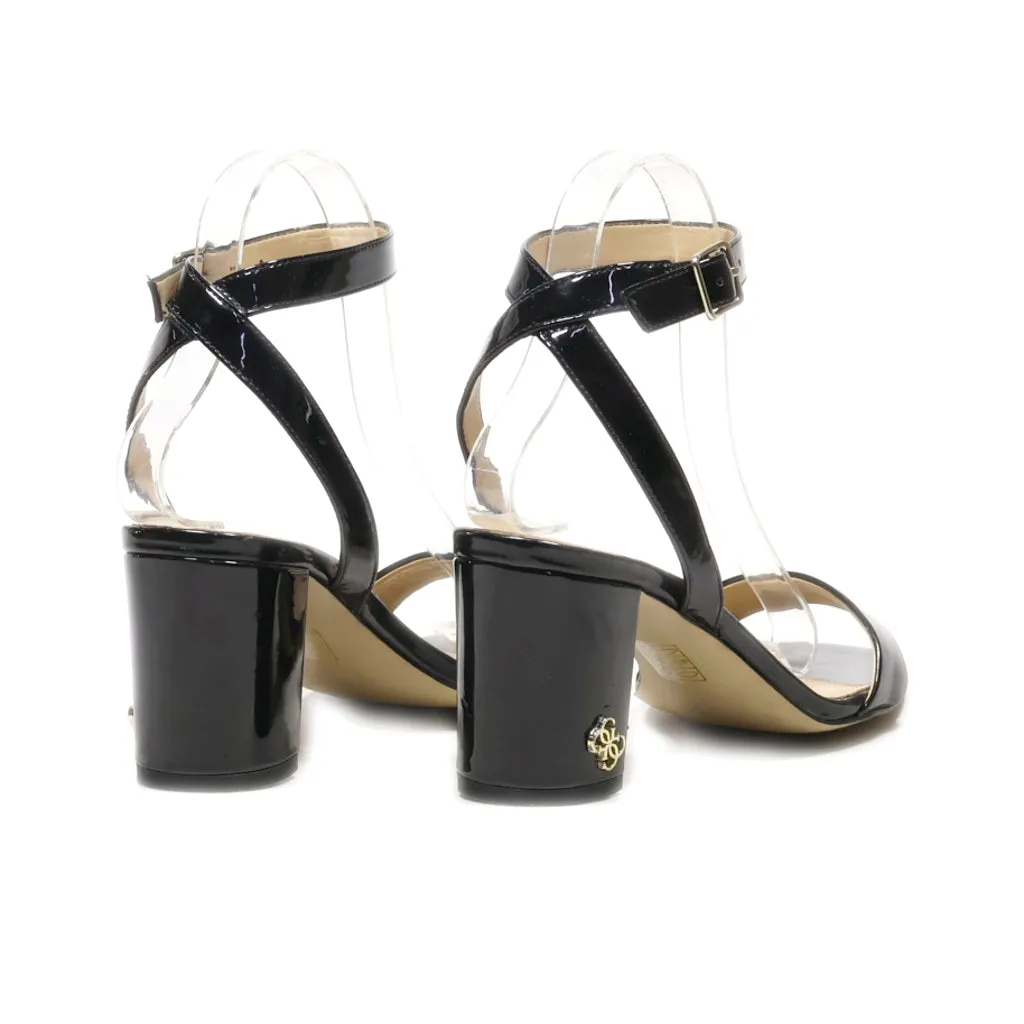 Guess Mid-Heel Sandals Latex Black Colour For Women